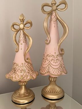 Elegant Pink and Gold Decorative Table Trees - Sugar & Spice